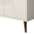 Buffet Aparador Retrô Clássico 4 Portas Off White - Moveisaqui