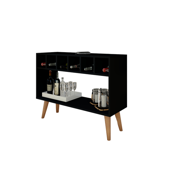 Buffet Aparador Retrô Clássico Bariloche Preto - Moveise