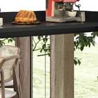 Buffet Aparador Retrô Com Espelho Clássico 2 Portas Preto - M