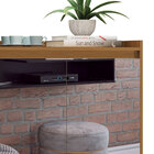 Buffet Aparador Retrô Com Espelho Clássico 3 Portas Freijó -