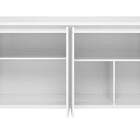 Buffet Aparador Retrô Com Espelho Delux 4 Portas Freijó - Mov