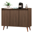 Buffet Aparador Retrô Delux 3 Portas Malbec - Moveisaqui