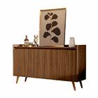 Buffet Aparador Retrô Delux 4 Portas Malbec - Moveisaqui