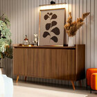 Buffet Aparador Retrô Delux 4 Portas Malbec - Moveisaqui