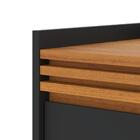 Buffet Aparador Ripado 2 Portas Com Pés De Mdf Astúrias 92cm