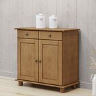 Buffet Aparador Rústico 100% Madeira Maciça 2 Portas 2 Gaveta