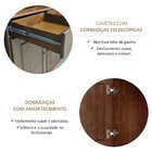 Buffet Aparador Rústico 100% Madeira Maciça 2 Portas 2 Gaveta