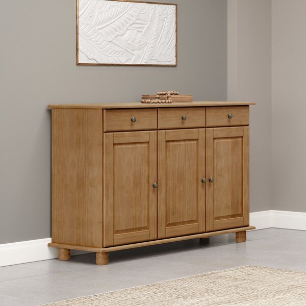 Buffet Aparador Rústico 100% Madeira Maciça 3 Portas 3 Gaveta