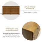 Buffet Aparador Rústico 100% Madeira Maciça 4 Portas 4 Gaveta