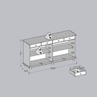 Buffet Aparador Rústico 100% Madeira Maciça 4 Portas 4 Gaveta