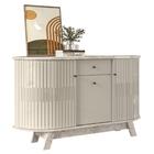 Buffet Aparador Sala De Estar 135cm Toni Z10 Off/calacata - M