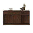 Buffet Aparador Sala De Jantar Retrô Madeira Cor Imbuia Savona