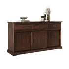 Buffet Aparador Sala De Jantar Retrô Madeira Cor Imbuia Savona