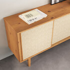 Buffet Aparador Sala Madeira Retrô 4 Gavetas Freijó Simona