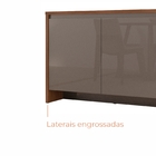 Buffet Aparador Sírio 3 Portas Babus - Cedro / Cinza Perola