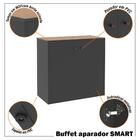 Buffet Aparador Smart Office 2 Portas E Tampo Mdf Usinado 76cm