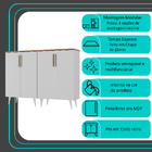 Buffet Apolo 4 Portas Branco/ Cinamomo - Moville