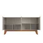 Buffet Ares Lux Quatro Portas 1.61 Off White/nature - Tebarro