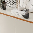 Buffet Ares Lux Quatro Portas 1.61 Off White - Tebarrot Móveis