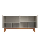 Buffet Ares Lux Quatro Portas 1.61 Off White - Tebarrot Móveis