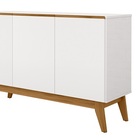 Buffet Ares Lux Três Portas 1.25 Branco/nature - Tebarrot Móv