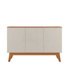 Buffet Ares Lux Três Portas 1.25 Off White/nature - Tebarrot