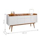 Buffet Armand Branco Cedro 4 Portas Com Puxadores Cava