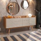 Buffet Armand Cedro Off White 4 Portas Com Puxadores Cava