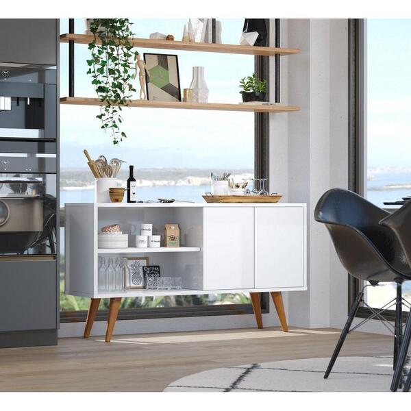 Buffet Armário Com 120cm 4 Pés Palito E 2 Portas Retrô