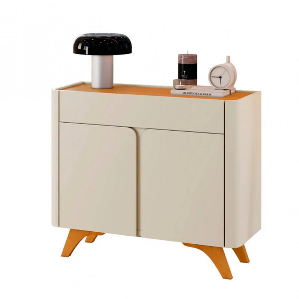 Buffet Aros 2 Portas Pés Madeira Maciça Mavaular