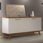 Buffet Atlanta Ii 4 Portas Off White E Madeira