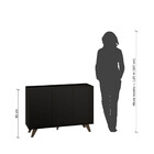 Buffet Austin 3 Pt Preto