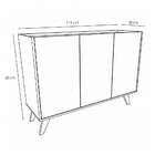 Buffet Austin 3 Pt Preto