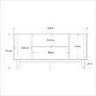 Buffet Balcão 1,65 Nicho E Prateleira Interna 4 Portas Califó