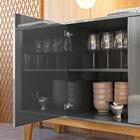 Buffet Balcão 1,65 Nicho E Prateleira Interna 4 Portas Califó