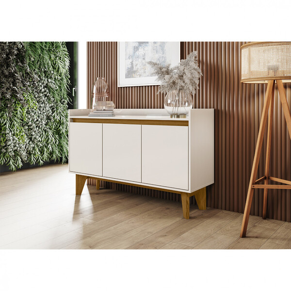 Buffet Balcão 3 Portas Para Sala De Jantar Bary Henn