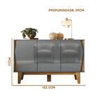 Buffet Balcão Aparador 3 Portas 122,5 Cm Organizador Multiuso