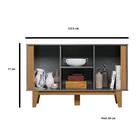 Buffet Balcão Aparador 3 Portas 122,5 Cm Organizador Multiuso