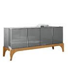 Buffet Balcão Aparador Quarto Escritório 4 Portas Organizador