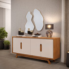 Buffet Balcão Denver Com Quatro Portas E Pés Dj Móveis