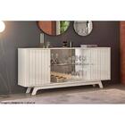 Buffet Balcão Facino Com Cristaleira Interna Dj Móveis