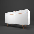 Buffet Balcão Retrô Branco Luxo