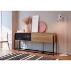 Buffet Balcão York 2 Pt Hanover E Preto