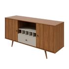 Buffet Ballet 2 Portas 1 Gaveta Retrô Lopas Rovere Naturale/o