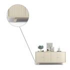 Buffet Bancada Mercuri 4 Portas Creme Tana Decor