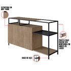 Buffet Bar Dinâmico New Vermont E Preto 135 Cm - D'rossi