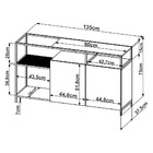Buffet Bar Dinâmico New Vermont E Preto 135 Cm - D'rossi
