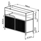 Buffet Bar New 100 Cm Hanover E Preto A05 - D'rossi