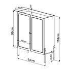 Buffet Bar Oslo 2 Pt Hanover 110 Cm