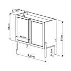Buffet Bar Oslo 2 Pt Hanover 81 Cm